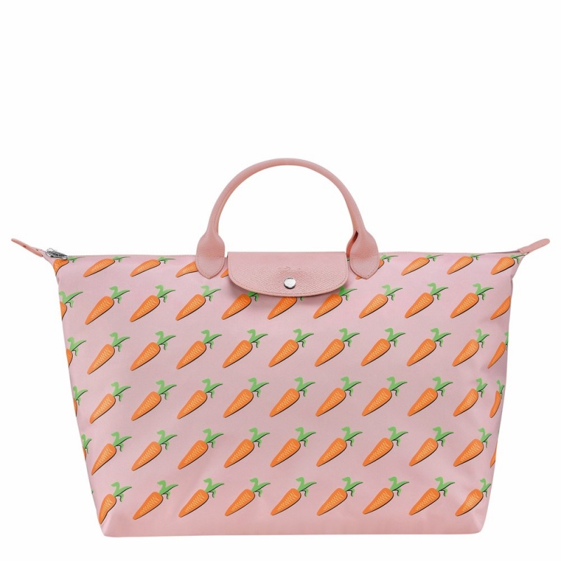 Pink Longchamp Le Pliage CNY S Women's Travel Bags